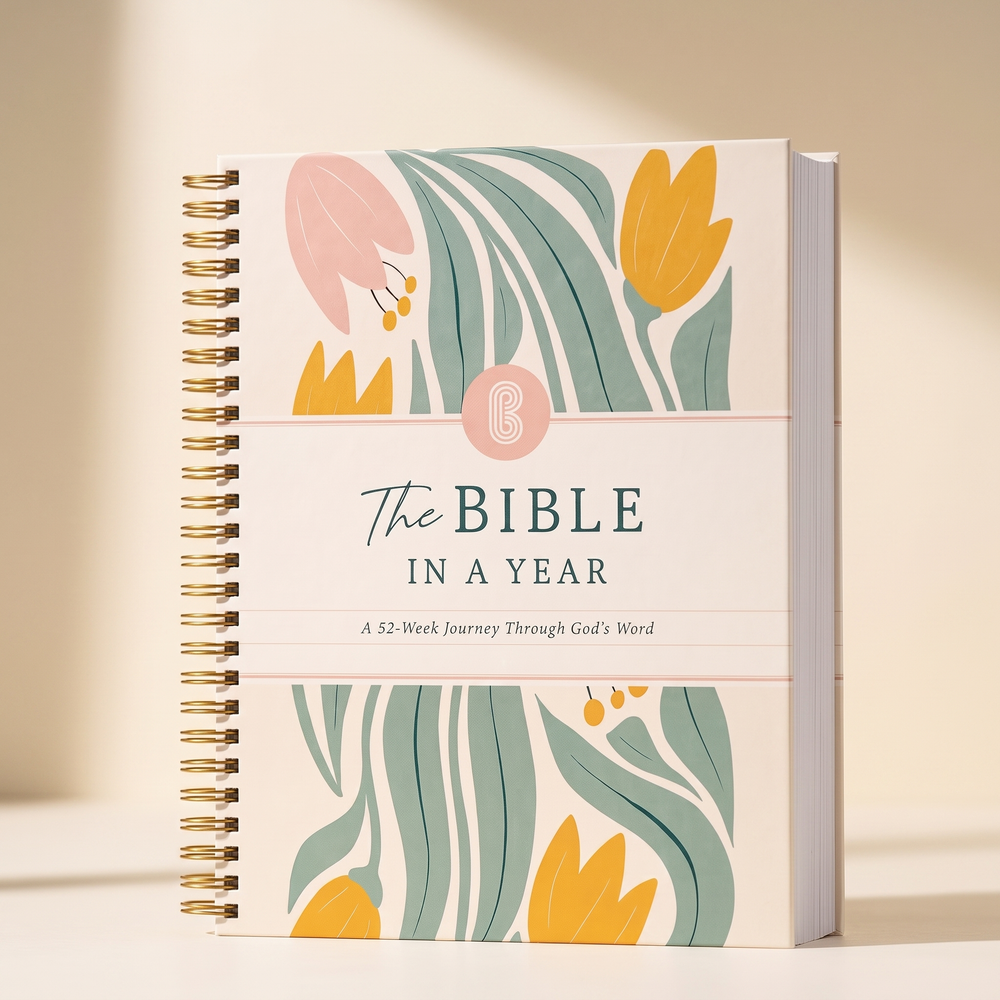 The Bible In A Year: A 52-Week Journey Through God's Word — Spiral-Bound Study Book, 50lb Paper — image 2